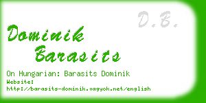 dominik barasits business card